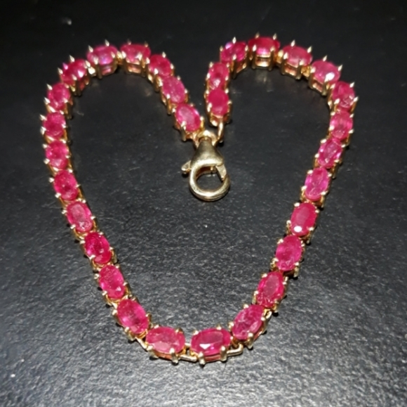 Natural Niassa Red Ruby Bracelet L5